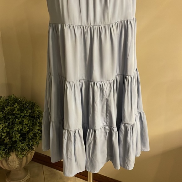 PINCH women’s mini dress swing tiered style sleeveless halter style light blue M - Picture 5 of 12